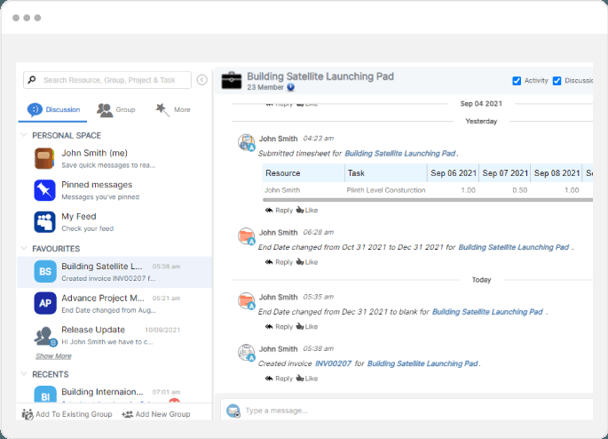 Project and Resource Visibility to Sales Team